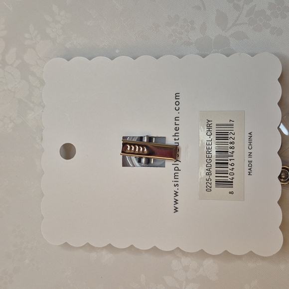 Simply Southern ✨️Host Pick Cherries Badge Reel Pink Red Cherry Good Life Sparkl - Picture 3 of 3